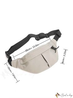 BirdinBag - Gender-neutral Waist Bag with Clean, Minimalistic Design Adjustable Bag, Waist Bag, Minimalist Design, Zipper, Gender Neutral, Design