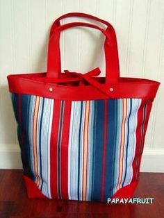 Great shopping ideas for Lancome Red White Blue Yellow Multi Stripe Vertical Shopper Canvas Tote Bag, Bags Essential Pouch, Beauty Storage, Makeup Bags Travel, Shopper Tote, Ribbon Tie, Color Stripes, Canvas Tote Bag, Red White Blue, Canvas Tote