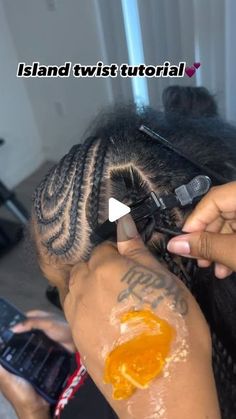 _MyNaturalHairJoint on Instagram: "Island #twists tutorial @stylezby_lexx" Braided Hairstyles Island Twist, How To Do Boho Island Twist, What Hair To Use For Island Twist, Island Twist For Kids, Island Twist With Curls Tutorial, Kids Island Twist, Kids Protective Hairstyles Black, Braids With Twist At The End, Baddie Hair Styles Braids