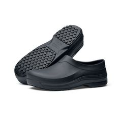 Experience the comfort and slip-resistant safety of our SFC Cloggz Collection. Designed for safety, comfort and convenience, these work clogs feature an SFC slip-resistant outsole, EVA/rubber upper, removable insole, and a water-resistant make. Excellent for kitchen environments. Size: Men's 12 / Women's 13.5.  Color: Black.  Gender: unisex.  Age Group: adult. Kitchen Shoes, Medical Shoes, Rubber Clogs, Hightop Sneakers, Work Boots Men, Buy Shoes, Work Shoes, Work Boots, Slip On Sneaker