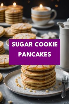 A photo of a  Sugar Cookie Pancakes a Christmas Pancake Recipes Cookie Pancakes, Yummy Sugar Cookies