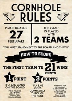 an old poster with instructions on how to play the game and how to win points