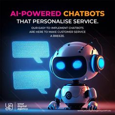 Building customer relationships is tough when you're juggling everything else. 💼✨

That's where AI-powered chatbots come in. Instantly engage customers, solve problems, and personalise interactions—without the stress. Our easy-to-implement chatbots are here to make customer service a breeze. 🤖🙌

Check out our chatbot service solutions at our website: https://www.yourdigitalagency.com.au/