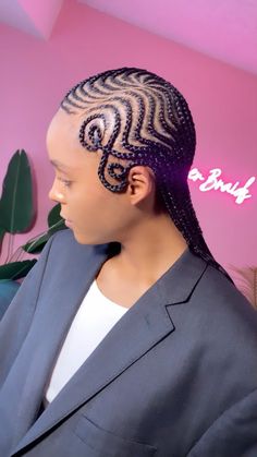 Braided Fingerwaves, Finger Wave Braids, Diff Hairstyles, African Braids Hairstyles Pictures, Feed Ins, Black Hair Inspiration, Finger Wave Hair