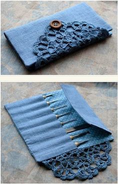 an image of some kind of wallet with lace on it