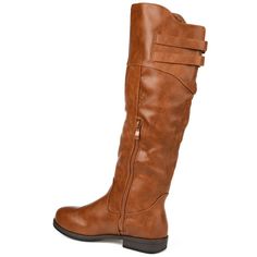 Wide Calf Boots, Wide Calf, A Magazine, Journee Collection, Calf Boots, Stacked Heel, Chestnut, High Boots, Fashion Boots