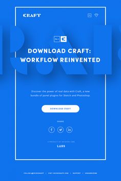 the wordpress website for craft is displayed on a blue background with white letters and numbers