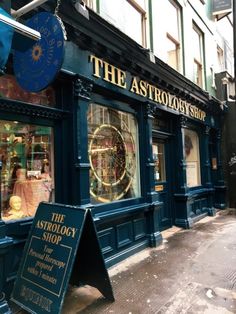 the astrology shop is located on an alleyway in london's covent district