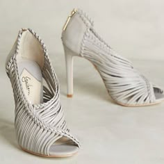 Make Me An Offer. I Want Someone To Love On These!! Brand New, Never Worn. Luxurious Heels From Anthropologie. No Longer Sold. In Light Grey. Size 39 Eu. Retail Was $358.00. Come With Their Box, Shoe Horn, Shoe Bag, And Card With Information. All About Shoes, Olivia Palermo, Carrie Bradshaw, Shoe Obsession