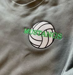 High school team volleyball sweatshirt, embroidered volleyball sweatshirt, last name embroidered sweatshirt, personalized sweatshirt.  *Handmade item *Only ships to United States from Colorado Welcome to Stitch & Print LLC This listing is for ONE crewneck sweatshirt. Sweatshirt does have a front pocket, and is as soft as a cloud!   *7.4oz *Unisex Sizing  If you need more than one, add the quantity you need to your cart and then leave a note at checkout with details for all the shirts (color/size Volleyball T Shirt Designs High Schools, Volleyball Hoodie Ideas, Volleyball Hoodie Design, Volleyball Embroidery, Volleyball Tshirt Designs, Volleyball Crewneck Sweatshirt, High School Volleyball, Volleyball Sweatshirts, School Volleyball