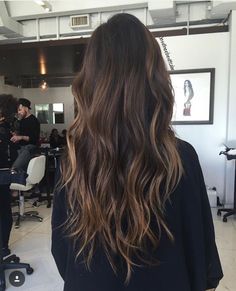 Brown With Balayage Highlights, Brown With Balayage, Light Brown Hair Shades, Coffee Brown Hair, Brunette Hair Cuts, Coffee Hair, Brown Ombre Hair