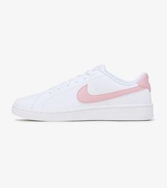 Nike Tennis Sneakers With Round Toe, Casual Pink Sneakers With Perforated Toe Box, Classic Nike Sneakers For Spring, Spring Tennis Low-top Sneakers, Pink Sporty Tennis Sneakers, Spring Tennis Lace-up Sneakers, Spring Low-top Tennis Sneakers, Pink Round Toe Sneakers For Tennis, Classic Pink High-top Sneakers