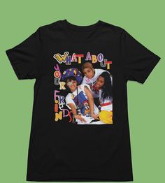 TLC What About Your Friends Tee, Unisex TLC Girl Group Shirt 90s Inspired TLC Band Tshirt, T-Boz Left Eye Chili R&B Group T-shirt Introducing our premium T-shirt, a perfect blend of style, comfort, and durability. Crafted with meticulous attention to detail, this T-shirt is designed to elevate your wardrobe with its versatile and contemporary appeal. Constructed from 100% cotton, the fabric ensures a soft and breathable feel against your skin, making it an ideal choice for everyday wear. The T-shirt boasts a timeless design, enhanced by a taped neck and shoulders for added durability, ensuring that it stands the test of time. This exclusive product is made on demand, offering you the flexibility to personalize your style without any minimum order requirements. Whether you're expressing you 90s Inspired Short Sleeve T-shirt For Fans, 90s Character Print Tops For Streetwear, 90s Streetwear T-shirt With Character Print, 90s Character Print T-shirt For Streetwear, 90s Character Print Streetwear T-shirt, 90s Short Sleeve T-shirt With Character Print, 90s Character Print Short Sleeve T-shirt, 90s Style Character Print T-shirt, 90s Inspired Short Sleeve T-shirt With Funny Print