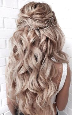 Wedding Hairstyles Half Up Half Down, Wedding Hairstyles For Long Hair, Bridal Hair And Makeup, Formal Hairstyles