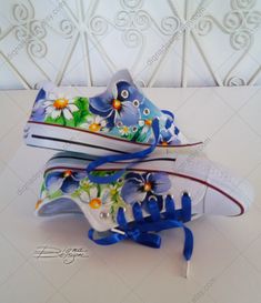 ♥ Violets Sneakers, Hand Painted Violets Shoes, Violets Art, Blue Violets Shoes, Handpainted Sneakers ♥ HAND PAINTED SNEAKERS by DiqnaDesign. ------- SIZE & DETAILS ------- Shoes are hand painted with professional water resistant textile paint DIFFERENT SIZES FOR WOMEN'S FOOTWEAR: EU size 36 ≈ US size 5 ≈ UK size 3 ≈ 22 cm ≈ 8,6 inches ----------------------------------------------------------------------------- EU size 37 ≈ US size 6 ≈ UK size 4 ≈ 23 cm ≈ 9 inches -------------------------- Artistic Blue Low-top Custom Sneakers, Artistic Blue Sneakers With Rubber Sole, Artistic Blue Sneakers With Round Toe, Hand Painted Blue Lace-up Custom Sneakers, Handmade Low-top Spring Sneakers, Handmade Low-top Sneakers For Spring, Hand Painted Sneakers, Textile Paint, Painted Sneakers