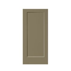 an image of a brown door on a white background, with the bottom panel missing