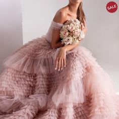 Be a vision of romance and elegance in our Dreamy Vow Blush Pink Off Shoulder Evening Dress. This stunning dress features delicate ruffles and a tiered ball gown design, perfect for any formal occasion. Feel like a princess at your next wedding, prom, or party in this dreamy dress. window.adminAccountId=244214477; Ruffles Wedding Dress, Grey Evening Dresses, Blush Gown, Ruffle Gown, Ruffle Wedding Dress, Red Evening Dress, فستان سهرة, Gown Prom, Ball Gowns Prom