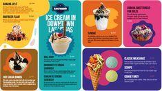 Editable Ice Cream Menu Design Ice Cream Menu Board Design, Menu Design Ice Cream, Ice Cream Menu Design Ideas, Ice Cream Menu Board, Menu Ice Cream, Amul Ice Cream, Chocolate Ice Cream Topping, Marshmallow Sauce