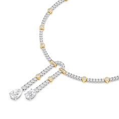 The Linked Tennis Necklace combines classic style with contemporary sophistication. The interspersed station diamonds create an engaging visual texture, adding depth and allure to this already stunning piece.With a generous total diamond weight of 14 carats, this necklace is a treasure trove of radiant beauty. Every diamond is hand-selected for its exceptional quality, ensuring that you shine with an unparalleled brilliance. Luxury Diamond Drop Necklaces, Luxury Drop Diamond Necklaces, Luxury Pear-shaped Diamond Necklace With Single Cut Diamonds, Luxury Diamond Drop Necklace With Accents, Luxury Drop Diamond Necklace With Accents, Timeless Pear-shaped Diamond Necklace, Elegant Diamond White Tennis Necklace With Pave Setting, Elegant Diamond Tennis Necklace With Pave Setting, Elegant Oval Diamond Necklace With 17 Jewels