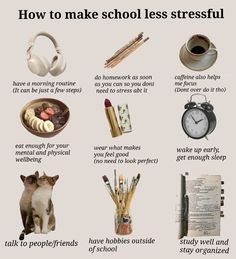 an image of how to make school less stressful