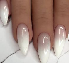 Ombre Nail Polish, Unghie Sfumate, Colorful Nails, Her Nails, Ombre Nail Designs, White Nail, Dream Nails, Fancy Nails, Chic Nails