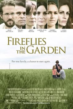 the movie poster for fireflies in the garden