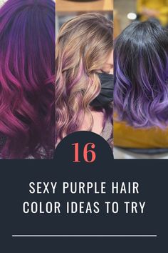 Purple hair color looks elegant, chic, and unusual. If you've always dreamed of trying a pretty purple hair color shade this is all the inspiration you need. Let's see best Purple Hair Color Ideas. Purple Streaks In Hair, Unusual Hair Colors, Purple Streaks