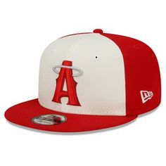 Get your youngster a truly unique piece for their Los Angeles Angels collection of gear with this new 2022 City Connect 9FIFTY Snapback Adjustable Hat. This special New Era piece is perfect for your kiddo, whether they were born at the beach or have fallen in love with the laid back surf culture that Southern California provides. The design of this gear is inspired by immaculate Huntington Beach vibes and the unwavering free and easy mood of Angels fans. Snag some of this fresh new gear to let your young one stand out at the game or in the sand on the weekend, and make sure everyone knows where they are from and who they root for. Flat bill Structured fit Material: 100% Polyester Snapback Officially licensed High Crown Six solid panels with eyelets Wipe clean with a damp cloth One size fit Red Fan Merchandise Cap, Red Flat Bill Hat For Spring, Red Snapback Hat With Curved Brim For Fans, Red Flat Brim Snapback Hat For Fan Merchandise, White Adjustable Fitted Hat For Fan Merchandise, White Adjustable Fitted Hat For Fans, Adjustable White Fitted Hat For Fan Merchandise, Adjustable White Fitted Hat For Fans, Red Adjustable Fitted Hat For Fan Merchandise