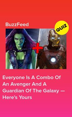 the avengers and iron man movie quiz game with an image of two different characters, one is