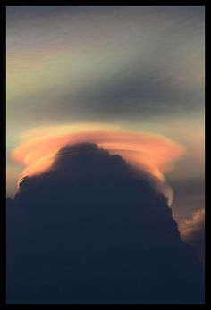 an unusual cloud formation is seen in the sky