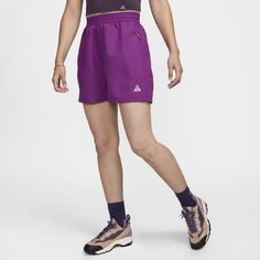 For adventures, big and small, it's always nice to have some extra room to move. Wider through the leg and a longer length make these stretchy, high-waisted shorts the perfect fit for days when space and comfort are a premium. Nike Shorts With Built-in Shorts, Nike Bottoms With Built-in Shorts And Short Inseam, Nike Bottoms With Built-in Shorts For Outdoor Activities, Nike High-waisted Sporty Shorts, Nike Sporty High-waisted Shorts, Sporty Nike High-waisted Shorts, Athleisure Shorts For Outdoor Activities, Nike Functional Bottoms With Built-in Shorts, 2-in-1 Hiking Athletic Shorts