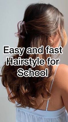 Girl School Hairstyles Easy, Easy Hairstyles For Short Hair School, Fast And Easy Hairstyles For School, Cute Hairstyles For Kids With Short Hair, Hair Styles For School Easy Cute, Fast Hairstyles For Long Hair, Quick Cute Hairstyles For School, Cute Fast Hairstyles, Easy Hairstyles For School Kids