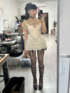 Fairy Grunge Outfit, Fashion Brenda, Rave Fits, Corset Outfit, Alt Outfits, Aesthetic Outfit Ideas, Lace Outfit, Textiles Fashion, Grunge Outfits