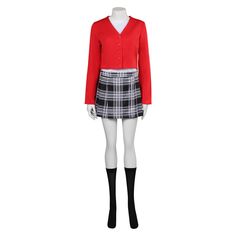 Embrace your inner fashionista with our Clueless Dionne Davenport Costume. Crafted with attention to detail, this costume features a stylish plaid blazer and skirt combo that will transport you back to the fashionable halls of Bronson Alcott High School. Specifications: Material: Uniform + Thickiy Ronior Fabric + Milk Protein Fiber + Lining Including: Coat + Shirt + Sock + Skirt Movie: Clueless Size Chart(Inches): Size Height Chest Waist Hip XS 61 32-33 23-25 34-37 S 63 34-35 26-27 36-37 M 64 36 Dion Clueless Outfits, Clueless Plaid Outfit, Dionne From Clueless, Clueless Fashion Dione, Dionne Clueless Tv Show, Dionne Davenport, Halloween Carnival Party, Female Outfits, Party Suits