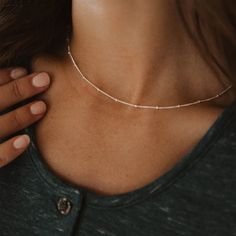 Littlefield Lane Satellite Necklace - Albion Satellite Necklace, Gold Finish, Beautiful Necklaces, Silver Necklace, Product Launch, Sterling Silver, Silver, Gold