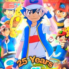 the poster for pokemon 25th anniversary