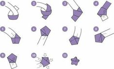 step by step instructions to make origami flowers