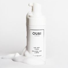 Air Dry Frizzy Hair, Curl My Hair, Air Dry Cream, Ouai Hair, Ouai Haircare, Dry Frizzy Hair, Styling Mousse, Vegan Hair Care, Product Photoshoot