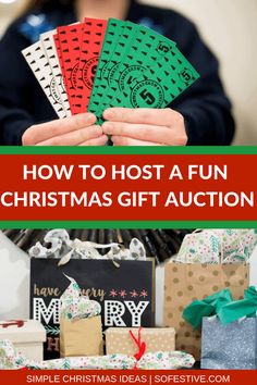 how to host a fun christmas gift auction