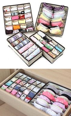 an open drawer with several pairs of shoes in it and the bottom is filled with socks