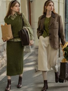 Autumn Outfits Work, Niche Outfits, Autumn Outfit Casual, Aesthetic Attire, Demure Outfit, Attire Guide, French Retro Style, French Retro, Business Casual Outfits For Work