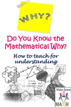 a book cover with the title why do you know the mathematical why?