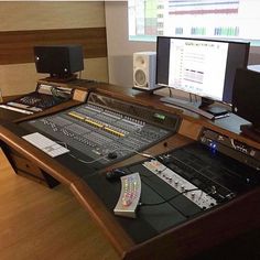 Matrix Angled Studio Desk for Cesma: Centro Europeo per gli Studi in Musica e Acustica Musical Intelligence, Recording Studio Furniture, Recording Studio Equipment, Music Recording Studio, Beat Maker, Recording Studio Design, Recording Studio Home, Music Studio Room, Control Room