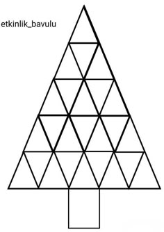 a triangle is shown in the shape of a tree