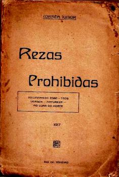 an old book with the title rezas prohibias written on it