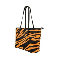 The favorite everyday bag, with the trend print of the year!  This shopper bag designed with tiger print will make you look unique, radiant and fabulous.  Dare to give a wild touch to your look.  Interior: One main compartment, large enough to carry your wallet, laptop, cosmetic case, agenda, sunglasses, etc.  1 large zippered pocket and 2 small open pockets.  The handle is comfortable, sturdy and adjustable, perfect for shoulder carrying.  Made of high quality PU leather.  Measurements: length 37 cm x width 14 cm x height 28 cm  The print is a unique creation of TASDA. Household Chores, Clothing Care, Grab Bags, Tiger Print, Shopper Bag, Everyday Bag, Printed Bags, Cosmetic Case, Steel Jewelry