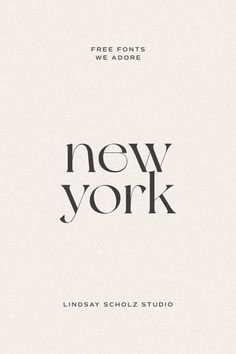 the new york logo is shown in black and white, while it appears to be an old