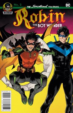 the cover to robin's boy wonder vol 2, featuring batman and robin wayne