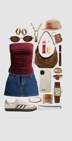 Nyc Outfits Aesthetic, Summer In Nyc, Street Style Outfits Casual, Adidas Outfit Shoes, Tiktok Outfits, Outfit Aesthetic, Style Crush, Alternative Outfits, Really Cute Outfits