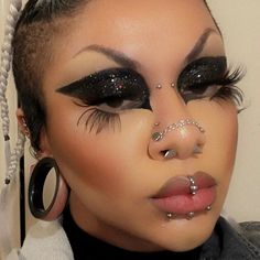 Donatello – Glam Goth Beauty Halloween Makeup Look, Women Portrait, Face Art Makeup, Graphic Makeup, Work Makeup